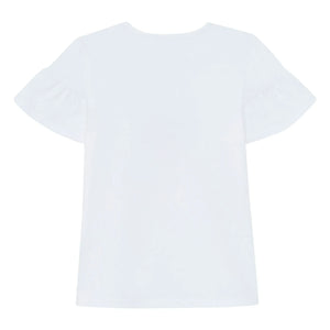 Tartine et Chocolat - Perlenbouquet-T-Shirt | Weiß