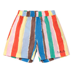 True Artist - Gestreifte Shorts | Blau