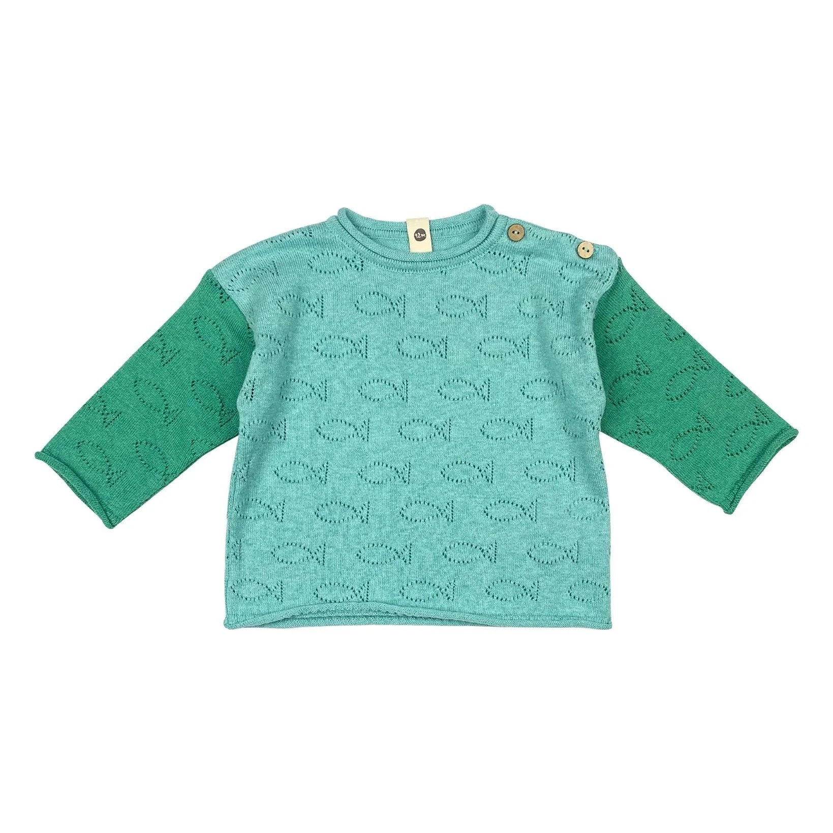 Bayiri - Unterwasser-Bio-Baumwollpullover | Grün