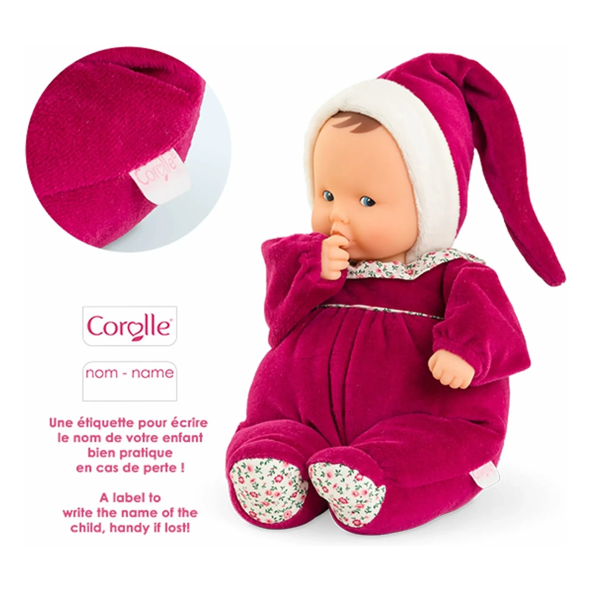 Corolle - Mein süßes Spielzeug - Babipouce Rose Grenadine | Fuchsia