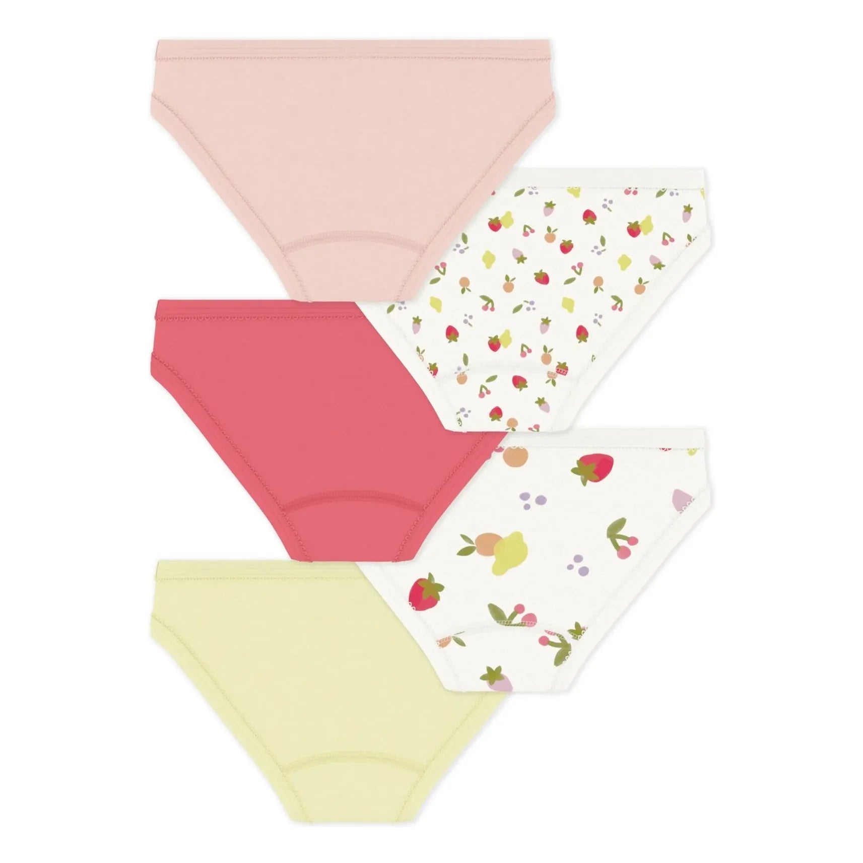 Petit Bateau - 5er-Pack Slips mit Früchten | Rosa