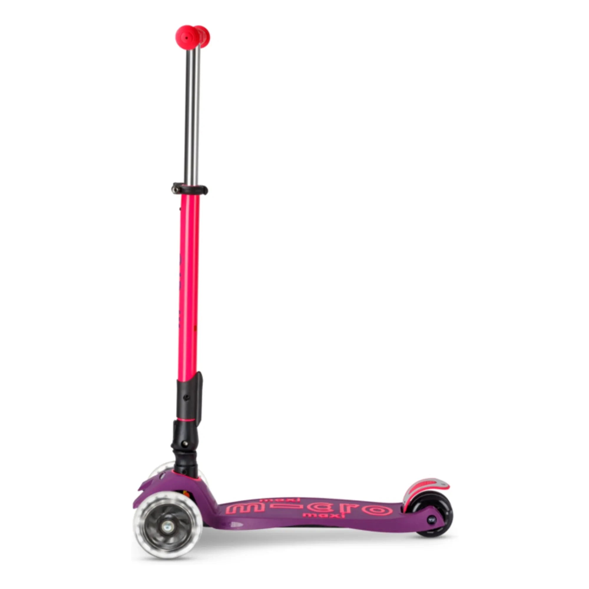 Micro - Maxi Faltbarer Neon LED Scooter | Rosa