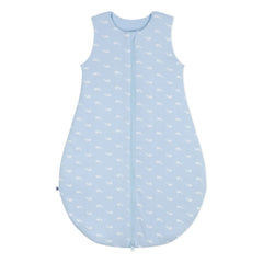Petit Bateau - Baleines Bio-Baumwoll-Schlafsack | Hellblau