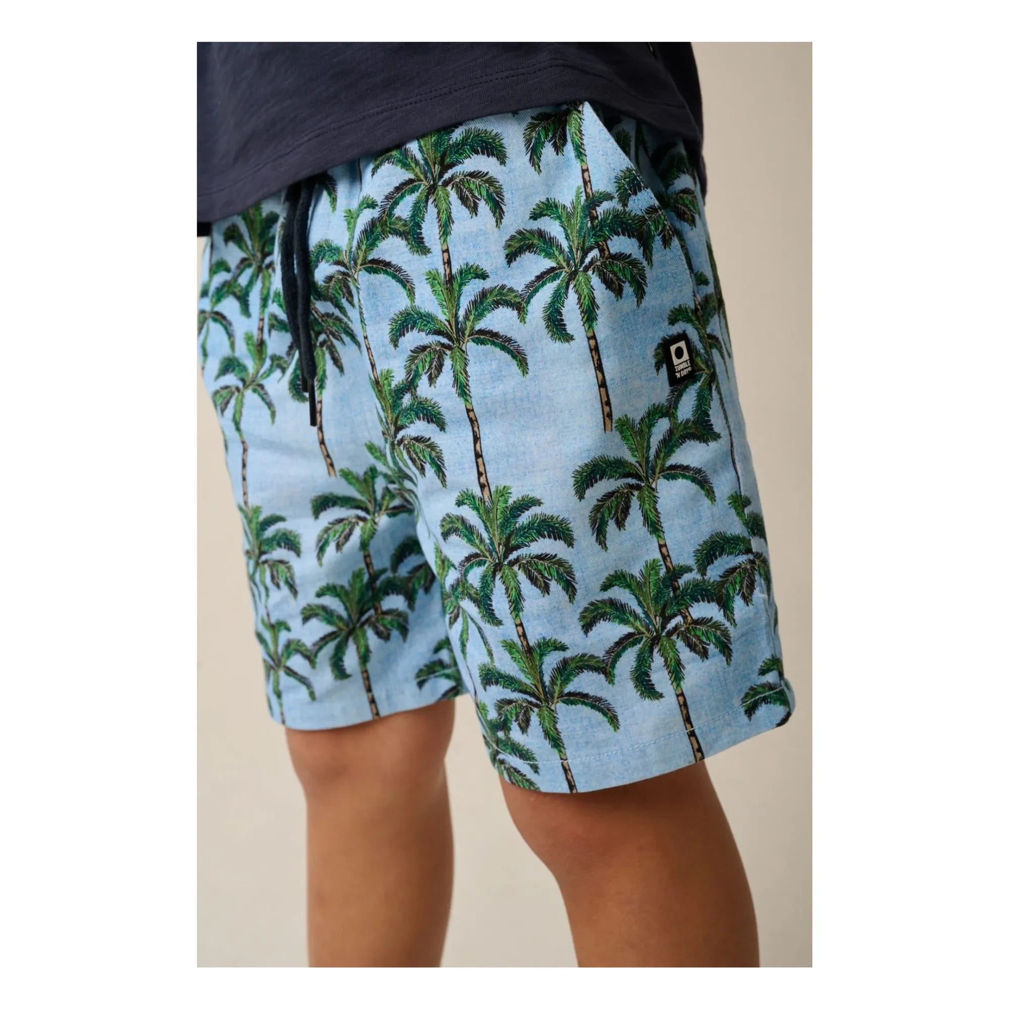 Tumble N'Dry – Melanesia Palm Shorts | Hellblau