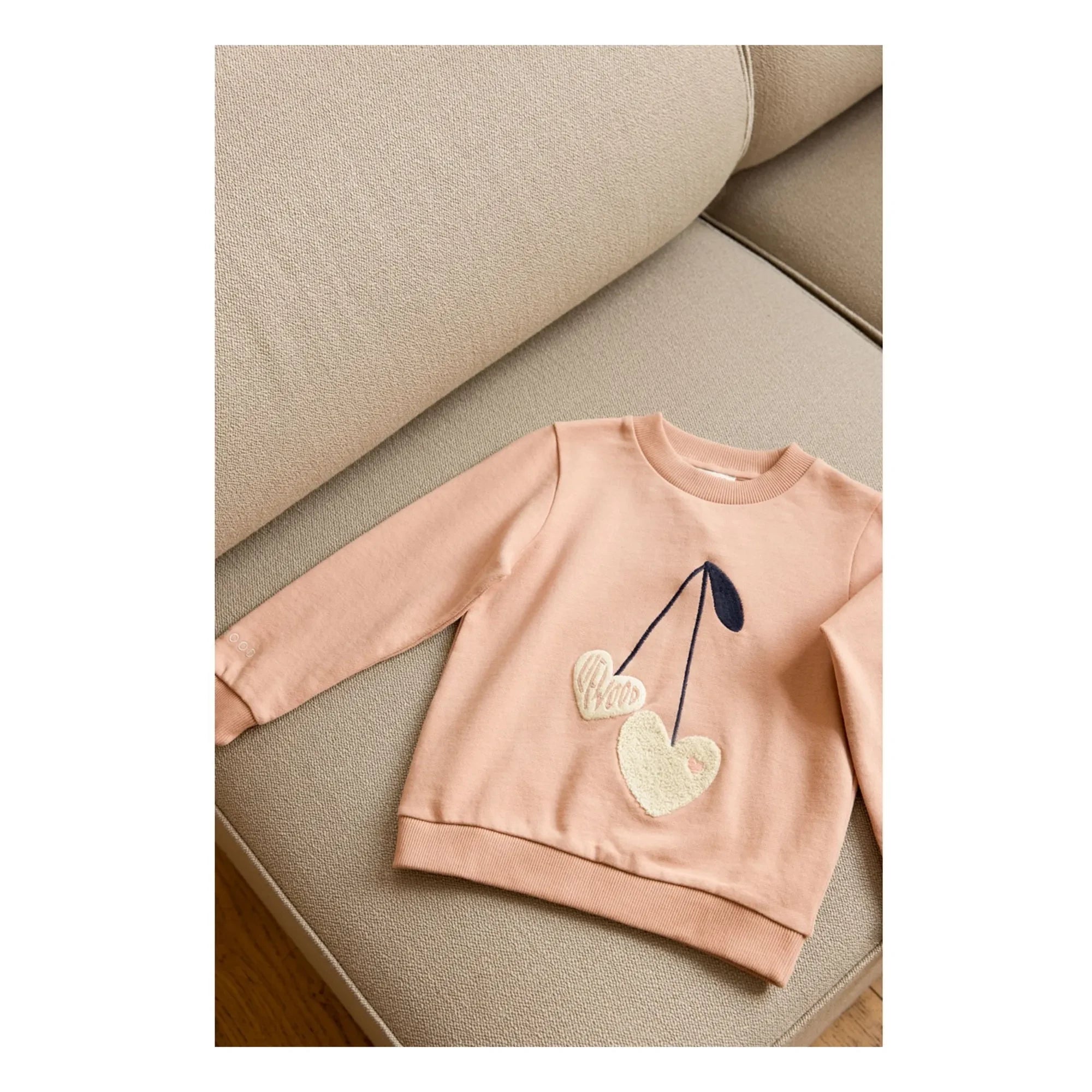 Liewood - Sweat Thora Hearts Bio-Baumwolle | Rosa