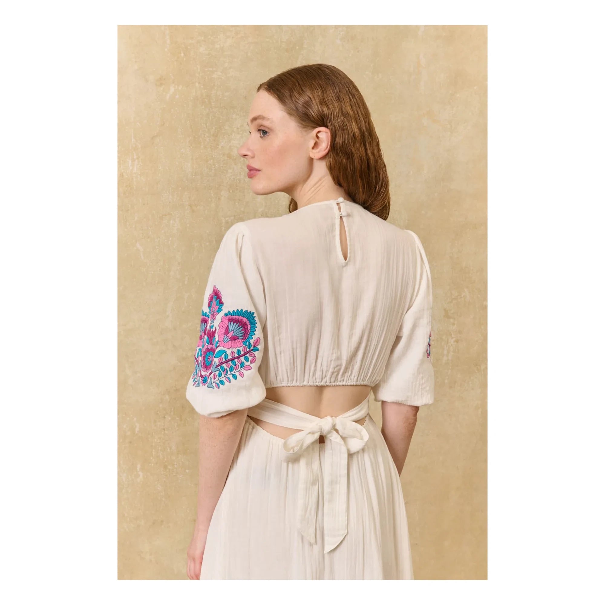 Louise Misha - Aurelia Kleid aus Bio-Baumwolle | Weiß