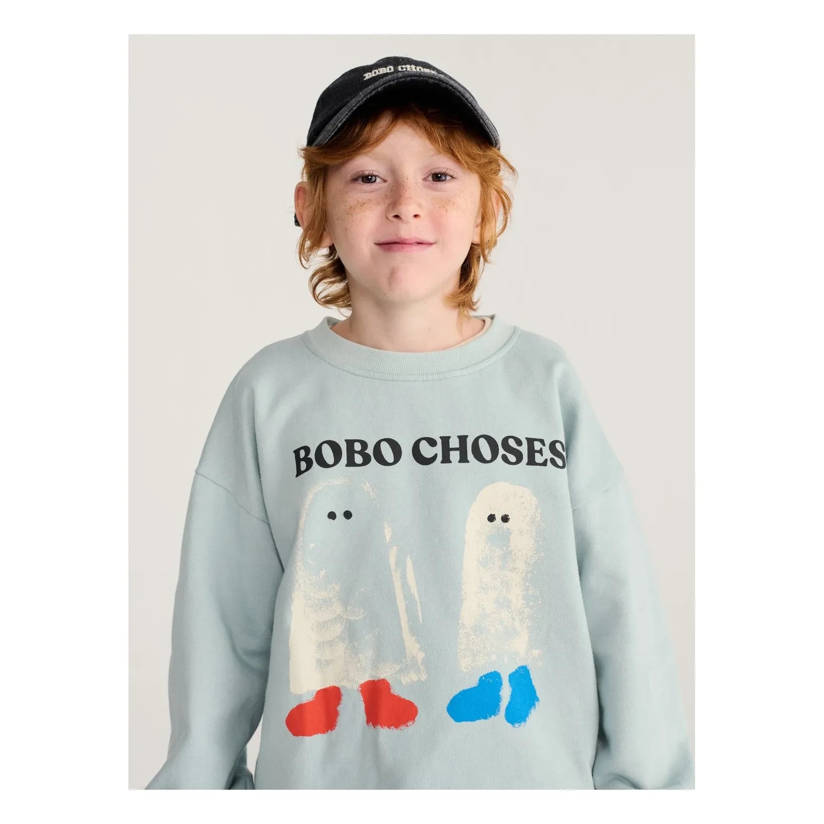 Bobo Choses - Bobo Choses Geister-Sweatshirt aus Bio-Baumwolle | Hellblau