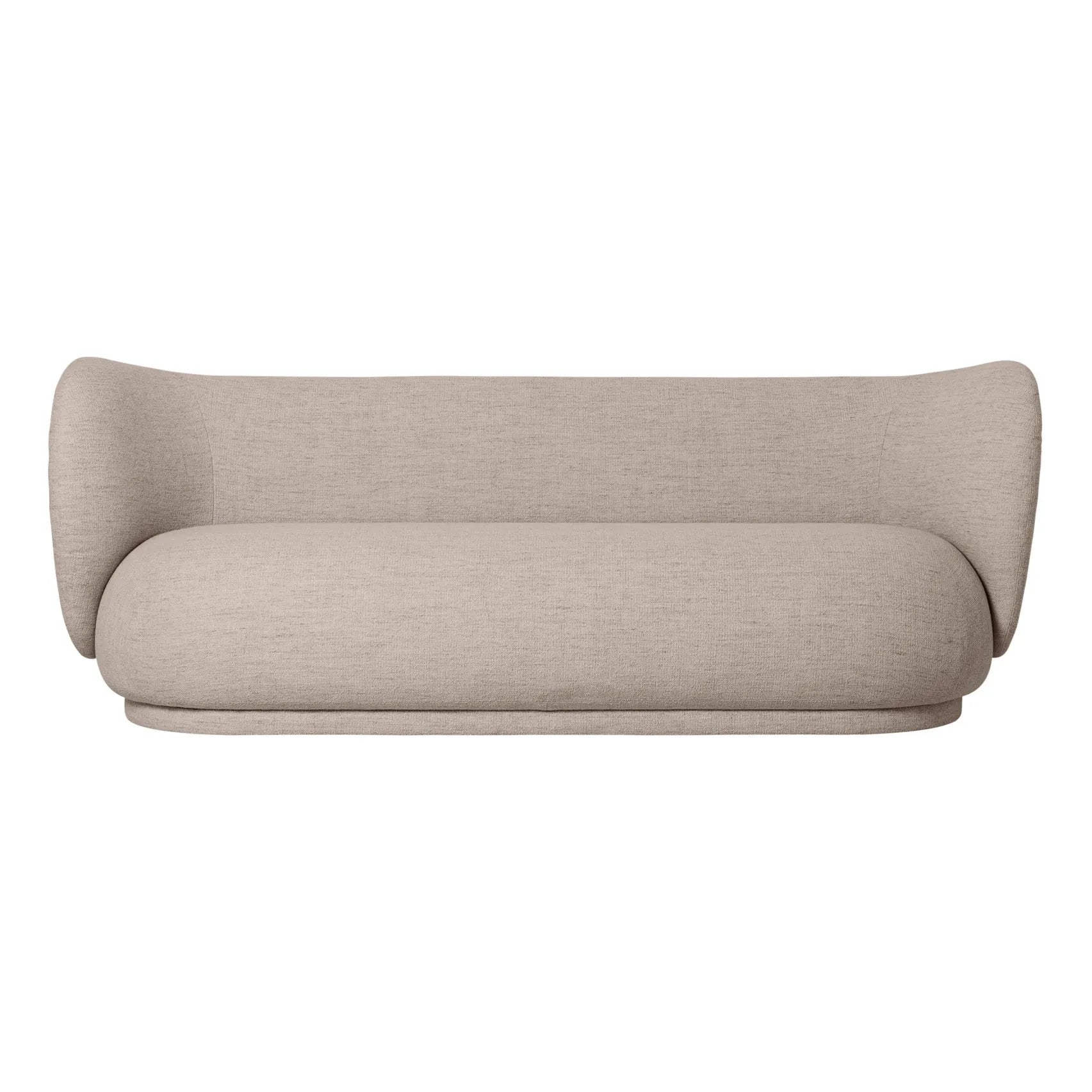 Ferm Living - Rico 3-Sitzer Sofa mit Bouclé-Bezug | Sand
