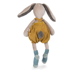 Moulin Roty - Senffarbenes Kaninchen-Schmusetuch - Three little rabbits
