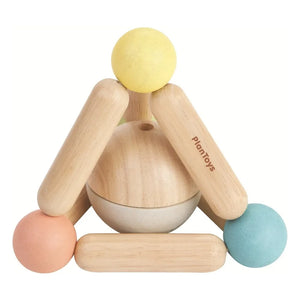 Plan Toys - Pastellfarbene Dreiecksrassel