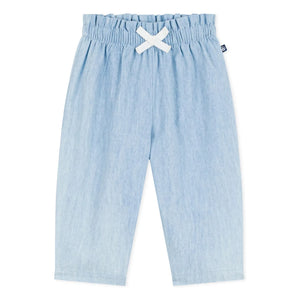 Petit Bateau - Leinenhose | Hellblau
