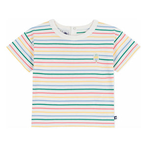 Petit Bateau - Gestreiftes Ice T-Shirt | Weiß