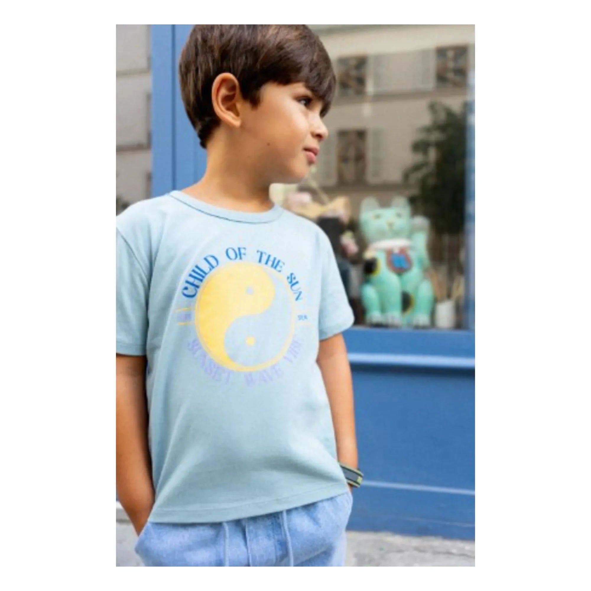 Louis Louise - Tom Yin Yang T-Shirt | Hellblau
