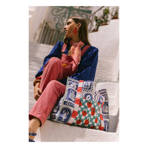Favorite People - Positano Tomatoes Tragetasche | Blau