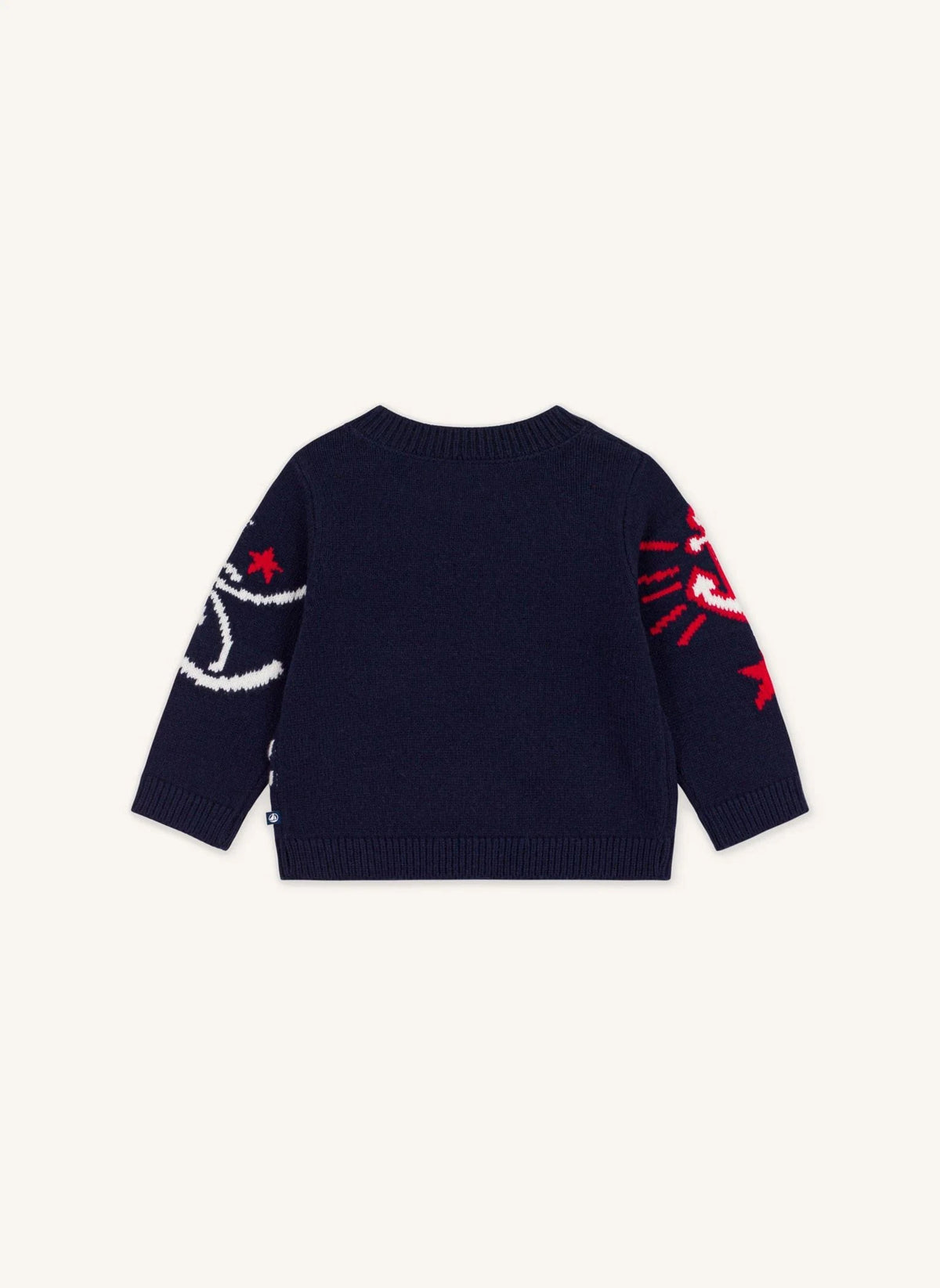 Petit Bateau - Wave Wool Kazak | Lacivert