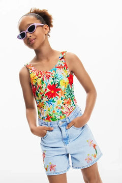 Desigual Çocuk Kot Kısa Pantolon