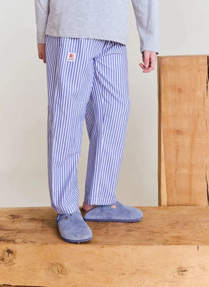 AO76 - Le Pajama Gestreifte Hose | Hellblau