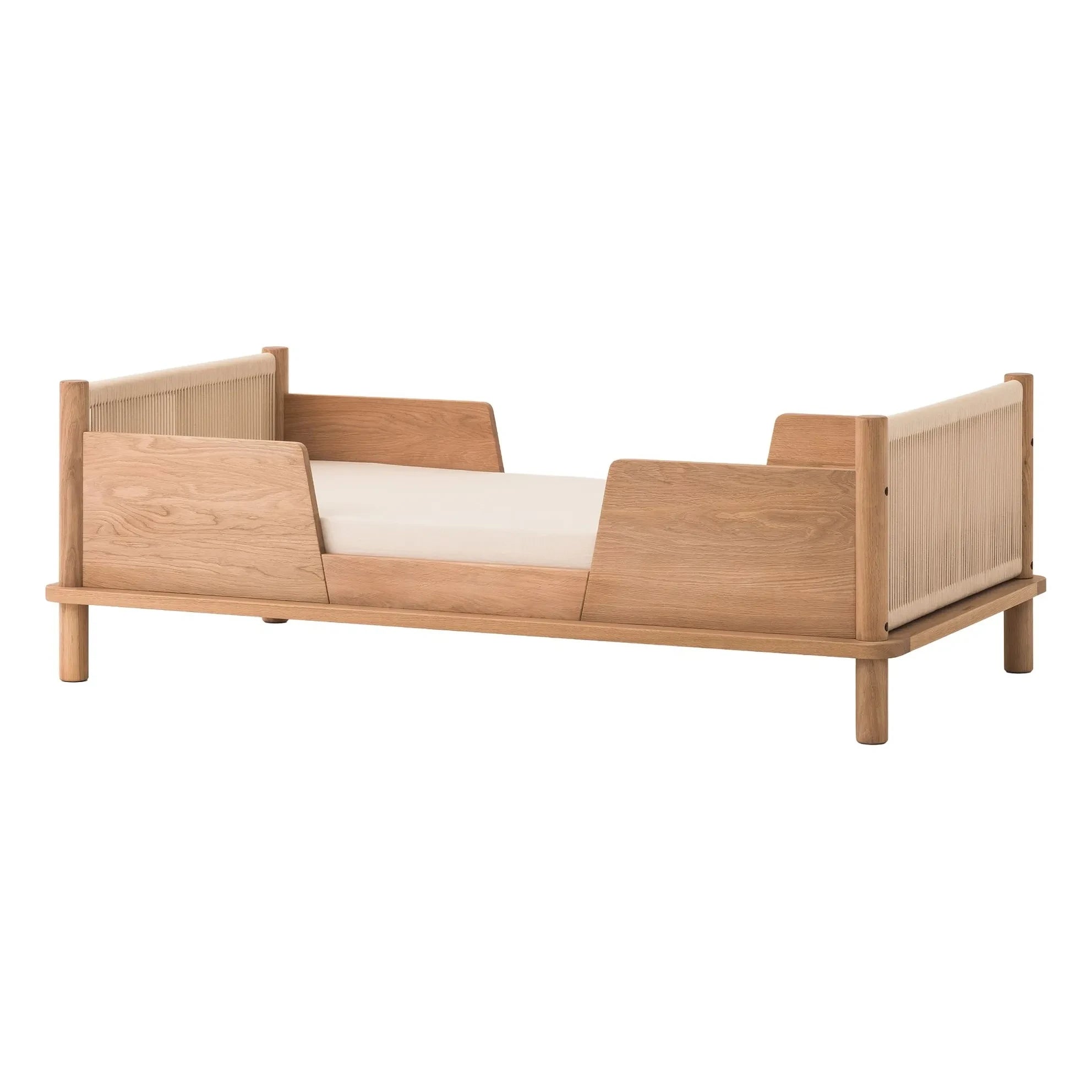 Nobodinoz - Juniorbett und 2 Latitude-Schutzgitter-Set | Eiche