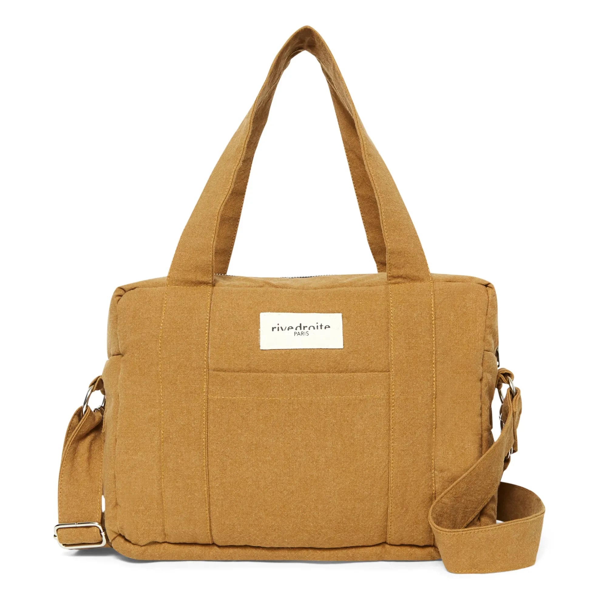 rivedroite - Mini Darcy Wickeltasche aus recycelter Baumwolle | Tabak