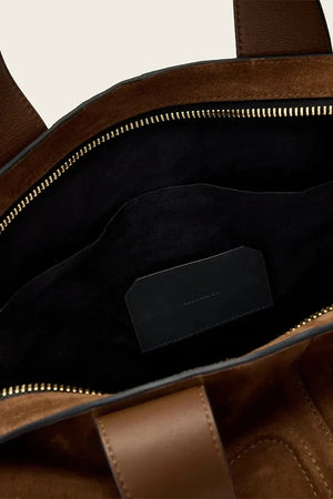 AllSaints kadın süet alışveriş çantası JEAN
