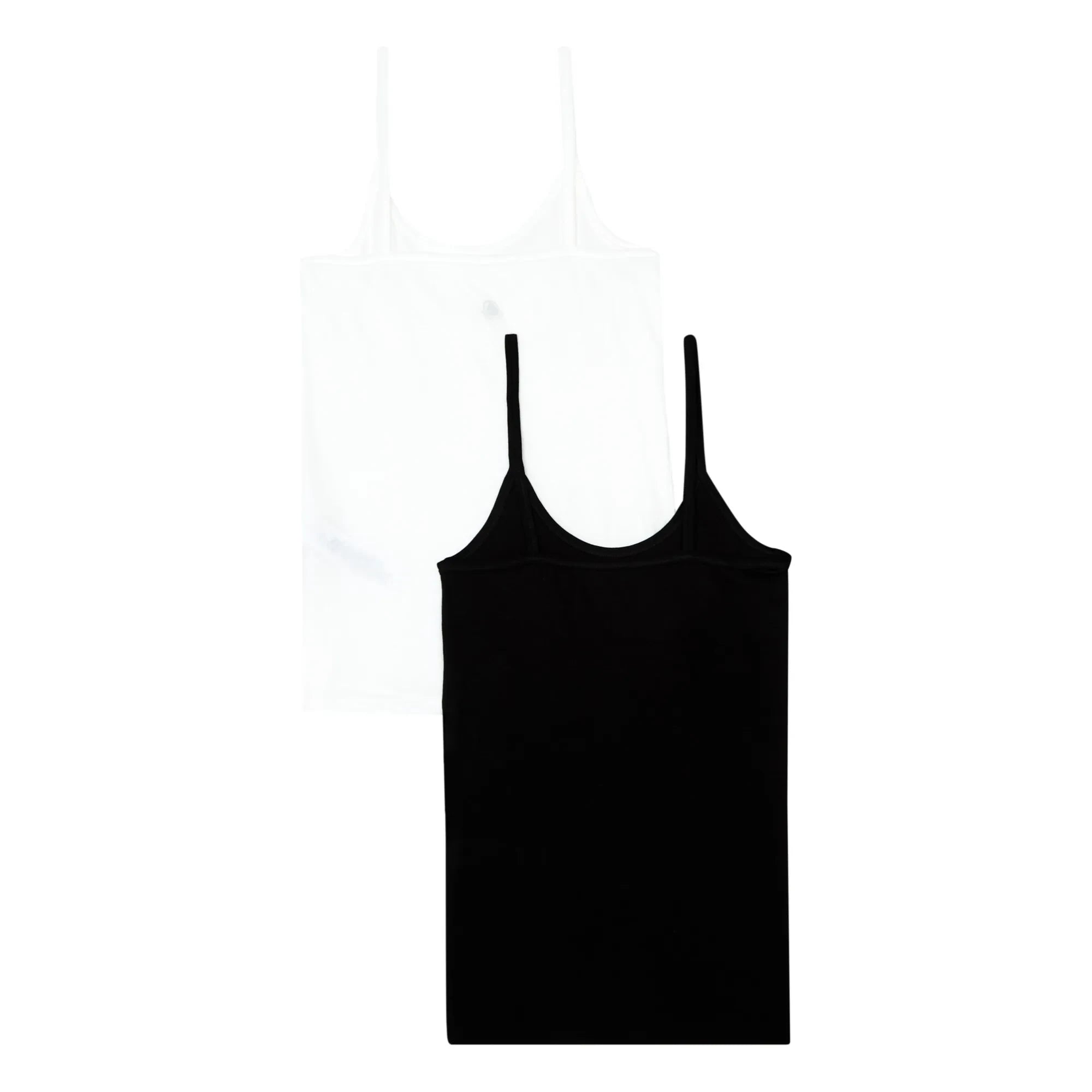 Petit Bateau - 2er-Pack Achselhemden - Damenkollektion | Noir/Blanc