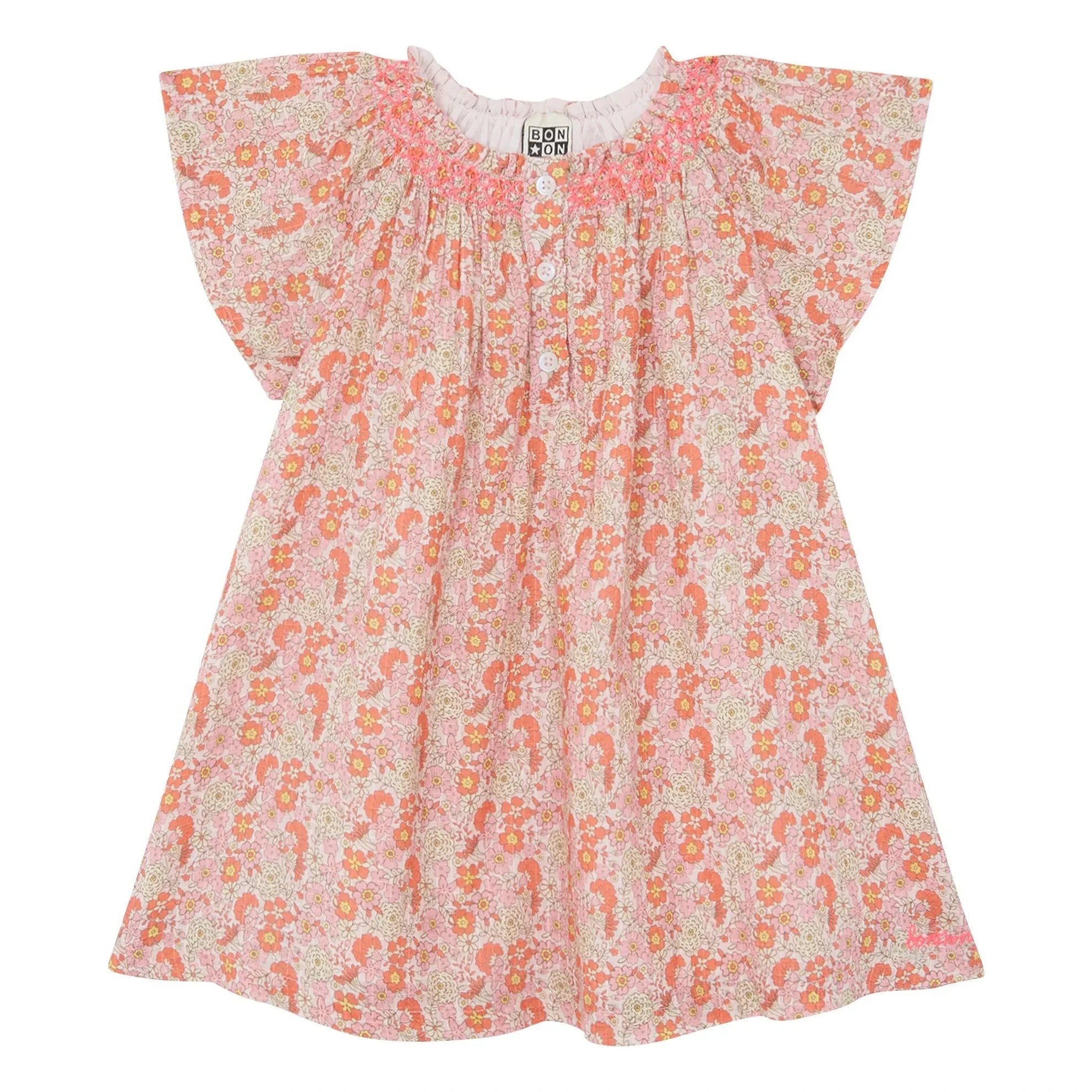 Bonton - Noisette Fleurie Raffkleid | Rosa