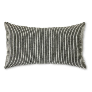 HKliving - Gestreiftes Kissen | Schwarz