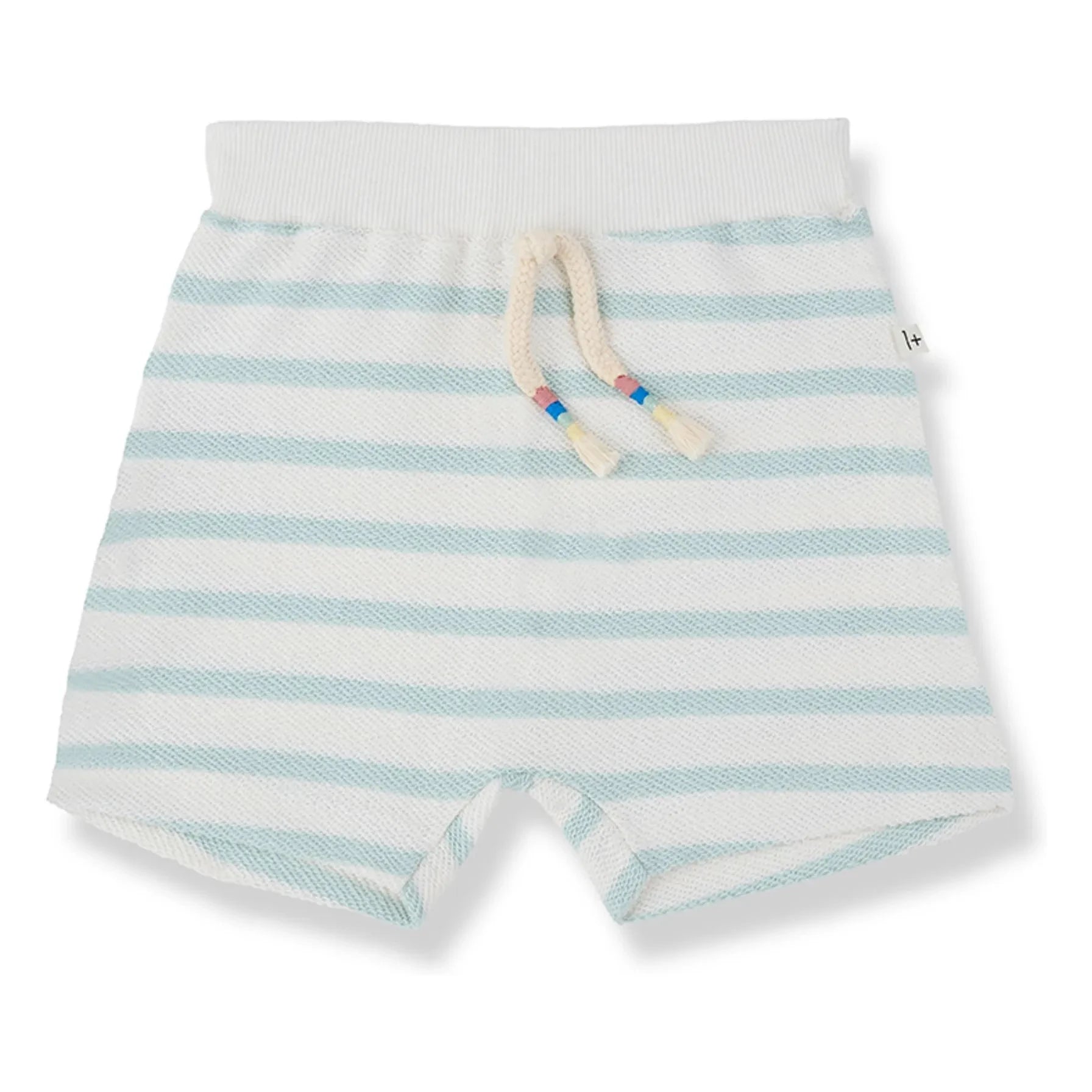 1+ in the family - Montgri Gestreifte Shorts | Mandelgrün