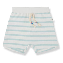 1+ in the family - Montgri Gestreifte Shorts | Mandelgrün