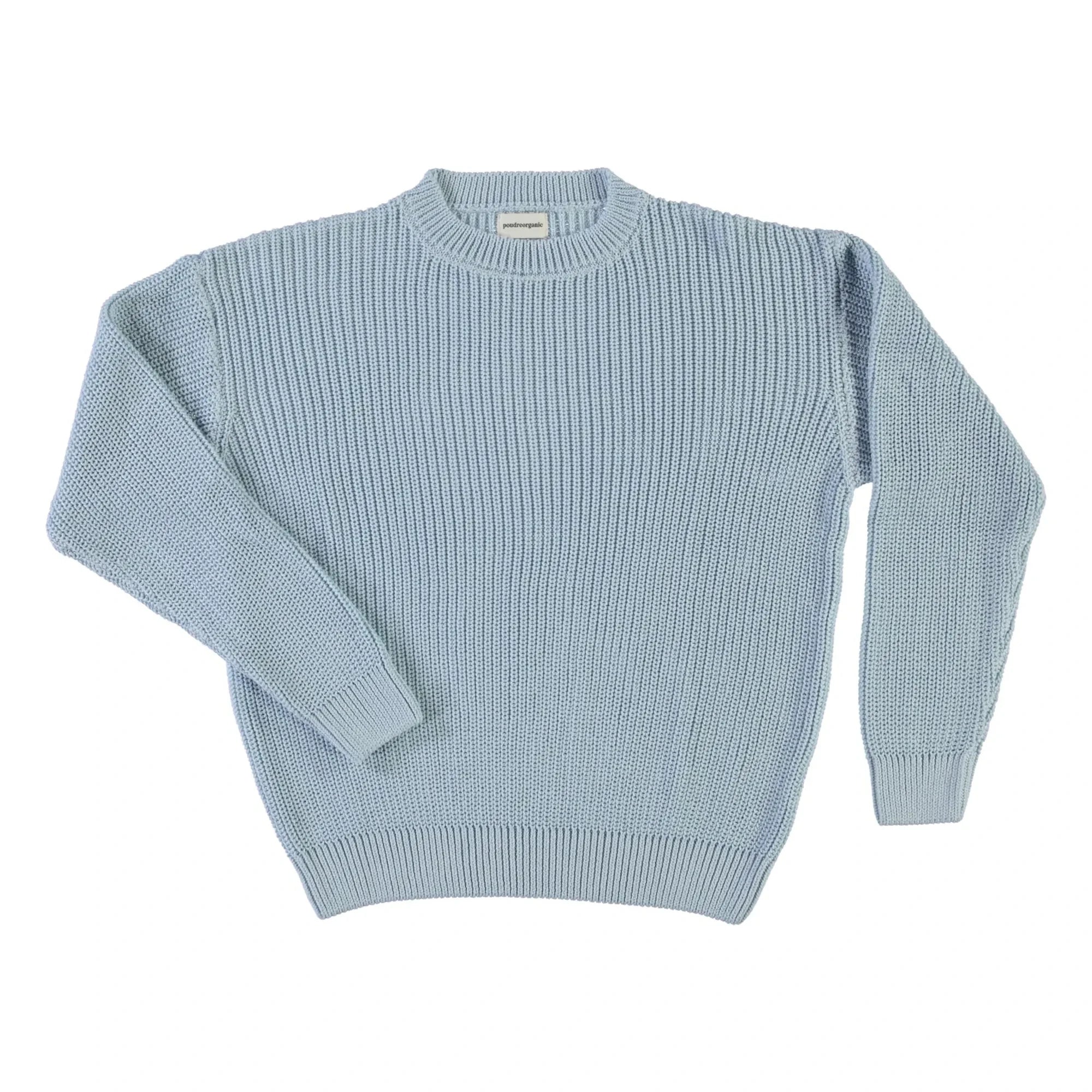 Poudre Organic - Dandelion Pullover aus Bio-Baumwolle | Hellblau