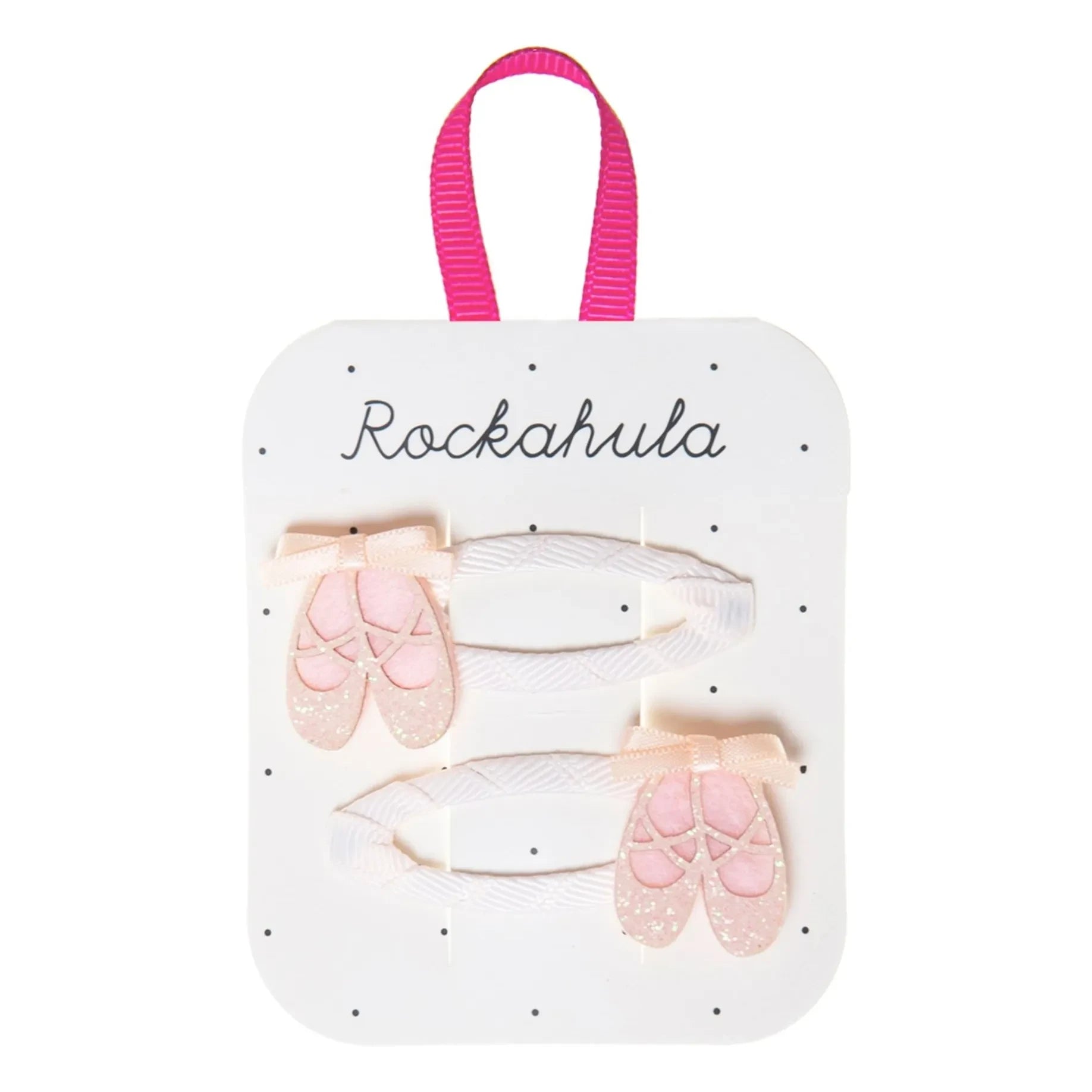 Rockahula Kids – Ballerina-Haarspangen-Set, 2-teilig | Puderrosa