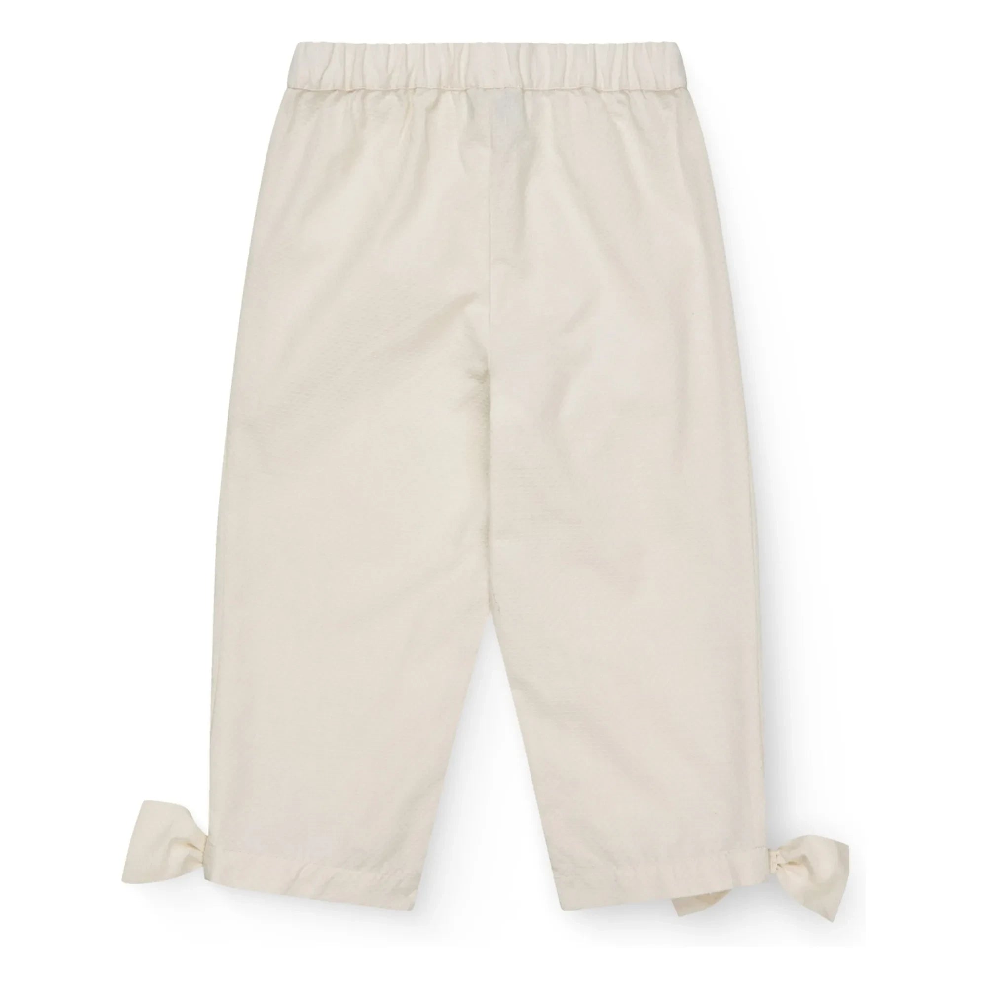 Copenhagen Colors - Bio-Baumwollhose mit Schleifendetail | Creme