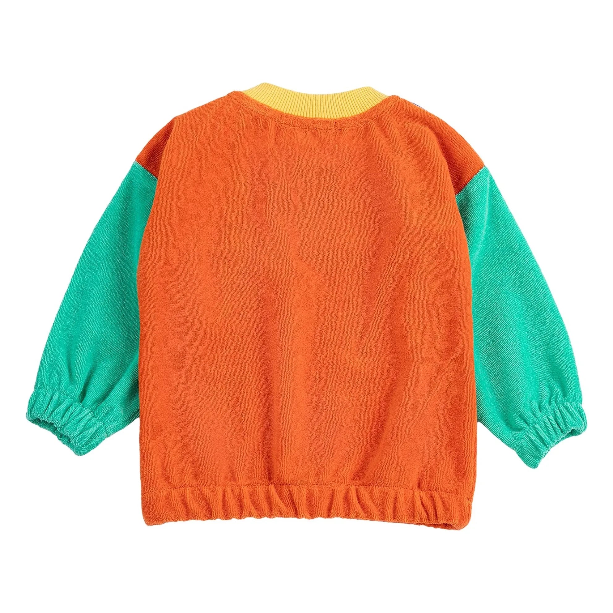 Bobo Choses - Farbblock Baby Sweatshirt aus Bio-Baumwolle | Orange
