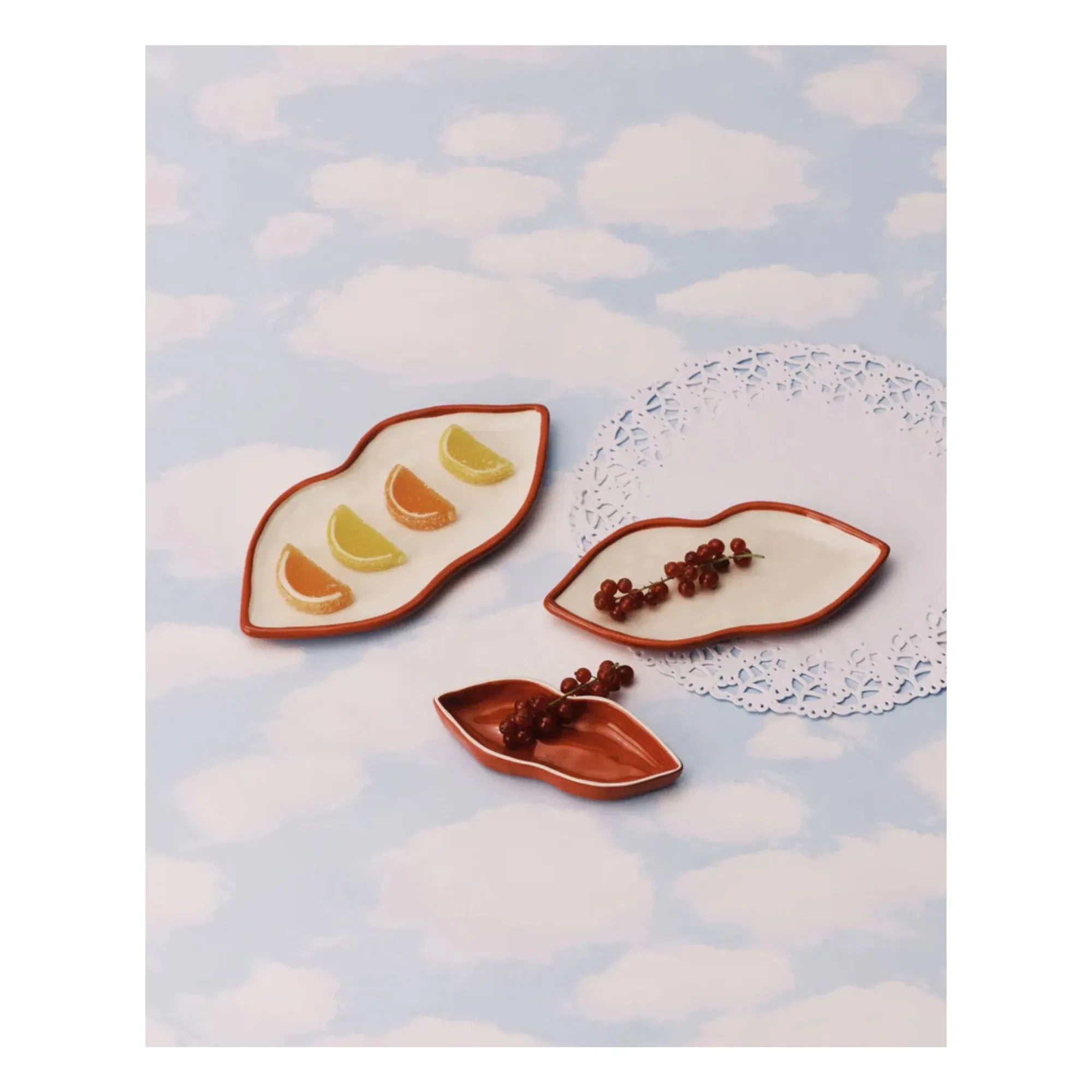 Serax - Servierplatten, Wouter & Hendrix - 3er-Set | Rot
