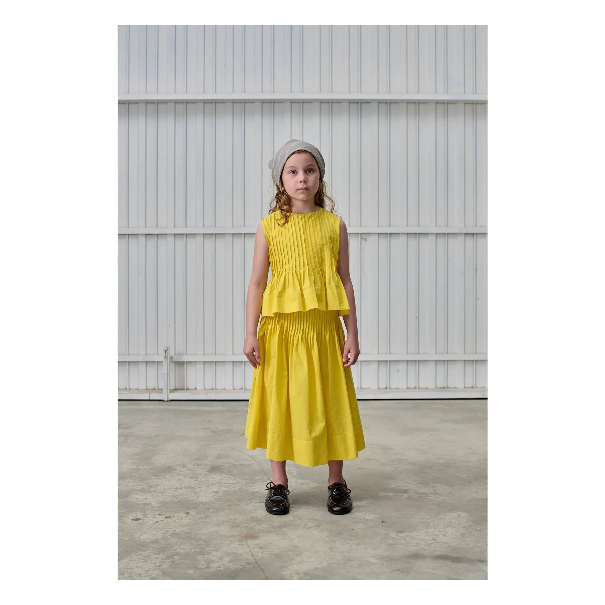 Tangerine - Plissee-Top | Gelb