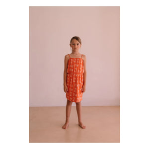 We Are Kids - Mina Palm Kleid Bio-Baumwolle | Orange