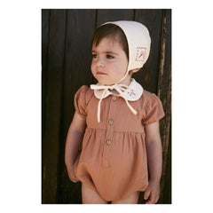 birinit - Overall mit Claudine-Kragen Dessert Bio-Baumwolle | Russet
