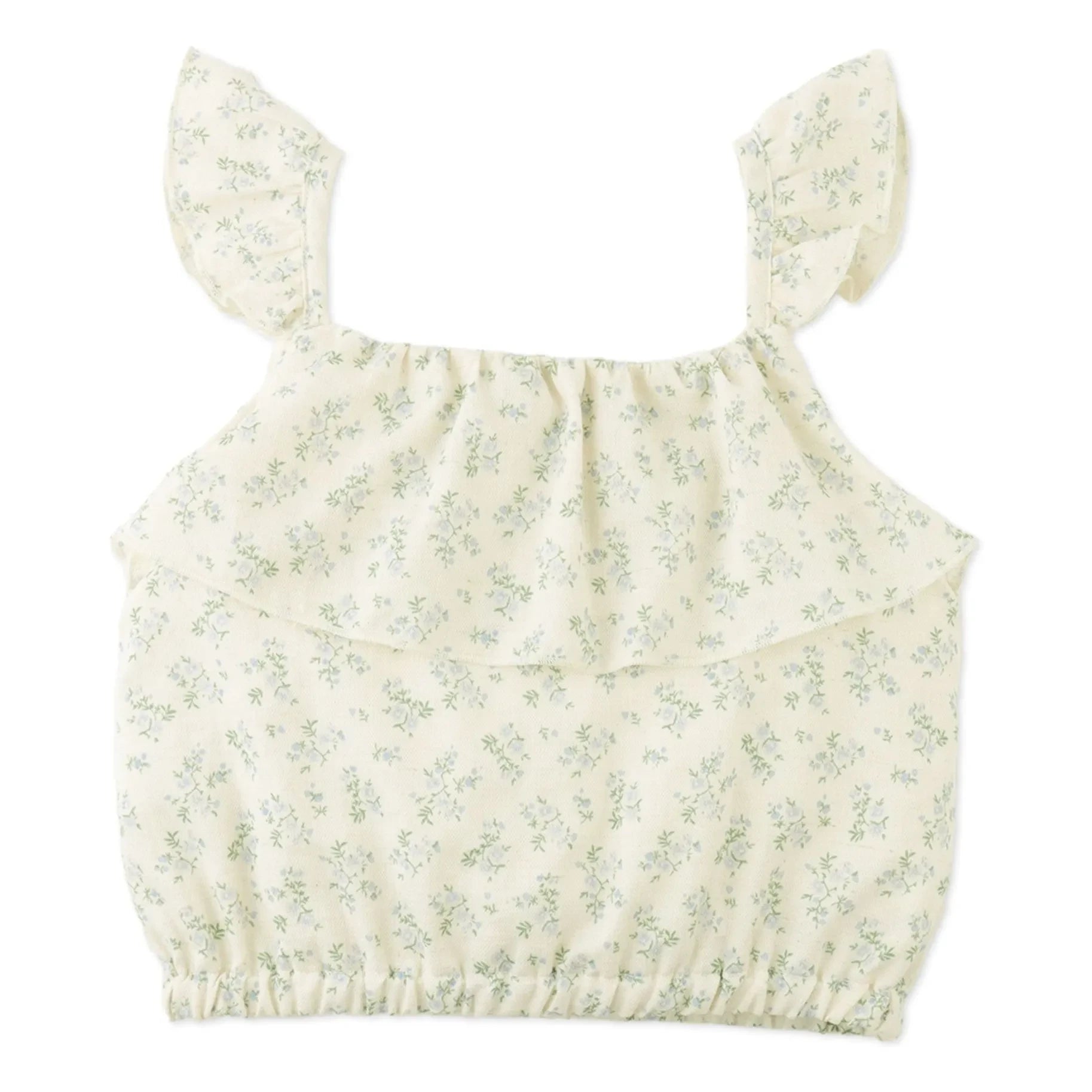Gingersnaps - Ambessa Blumenmuster Oberteil und Rock Set | Ecru