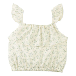 Gingersnaps - Ambessa Blumenmuster Oberteil und Rock Set | Ecru