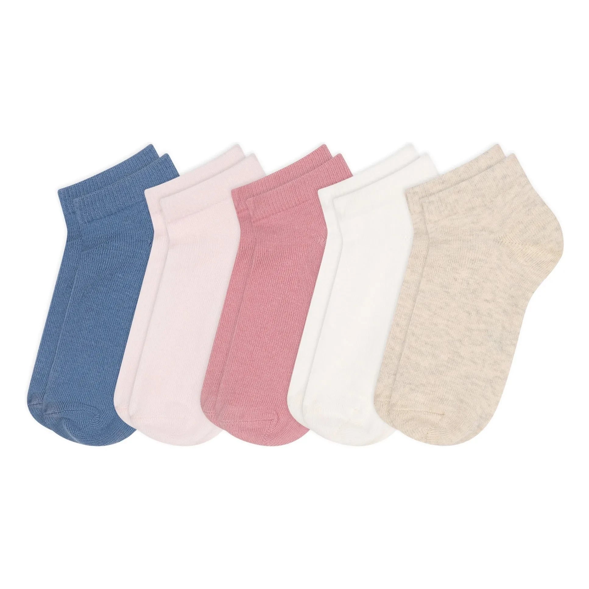 Petit Bateau - 5 Çift Point Jersey Çorap | Beyaz