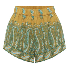 Boteh - Lucent Leinen-Shorts | Grün
