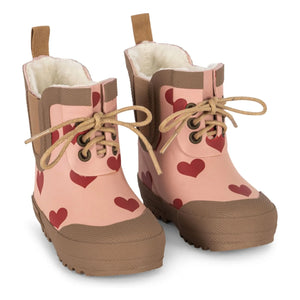 Konges Sløjd - Thermo Hearts Gummistiefel | Rosa