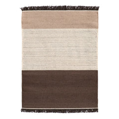 Nanimarquina - Tres Stripes Teppich, Elisa Padrón | Schokolade