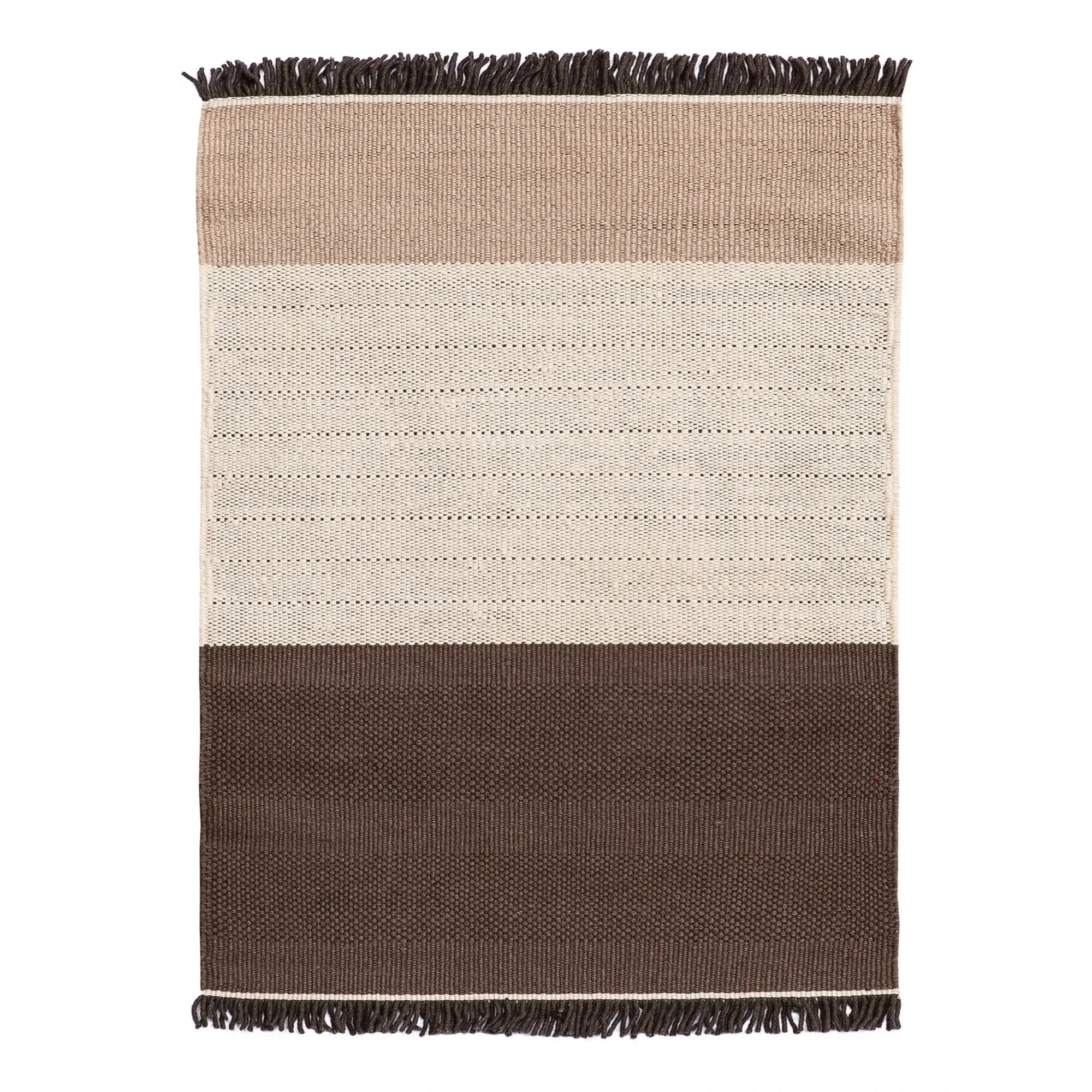 Nanimarquina - Tres Stripes Teppich, Elisa Padrón | Schokolade