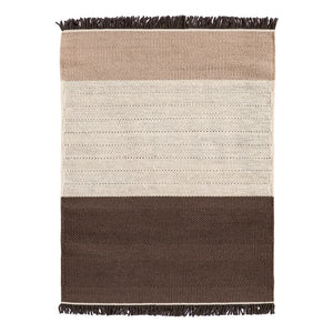 Nanimarquina - Tres Stripes Teppich, Elisa Padrón | Schokolade