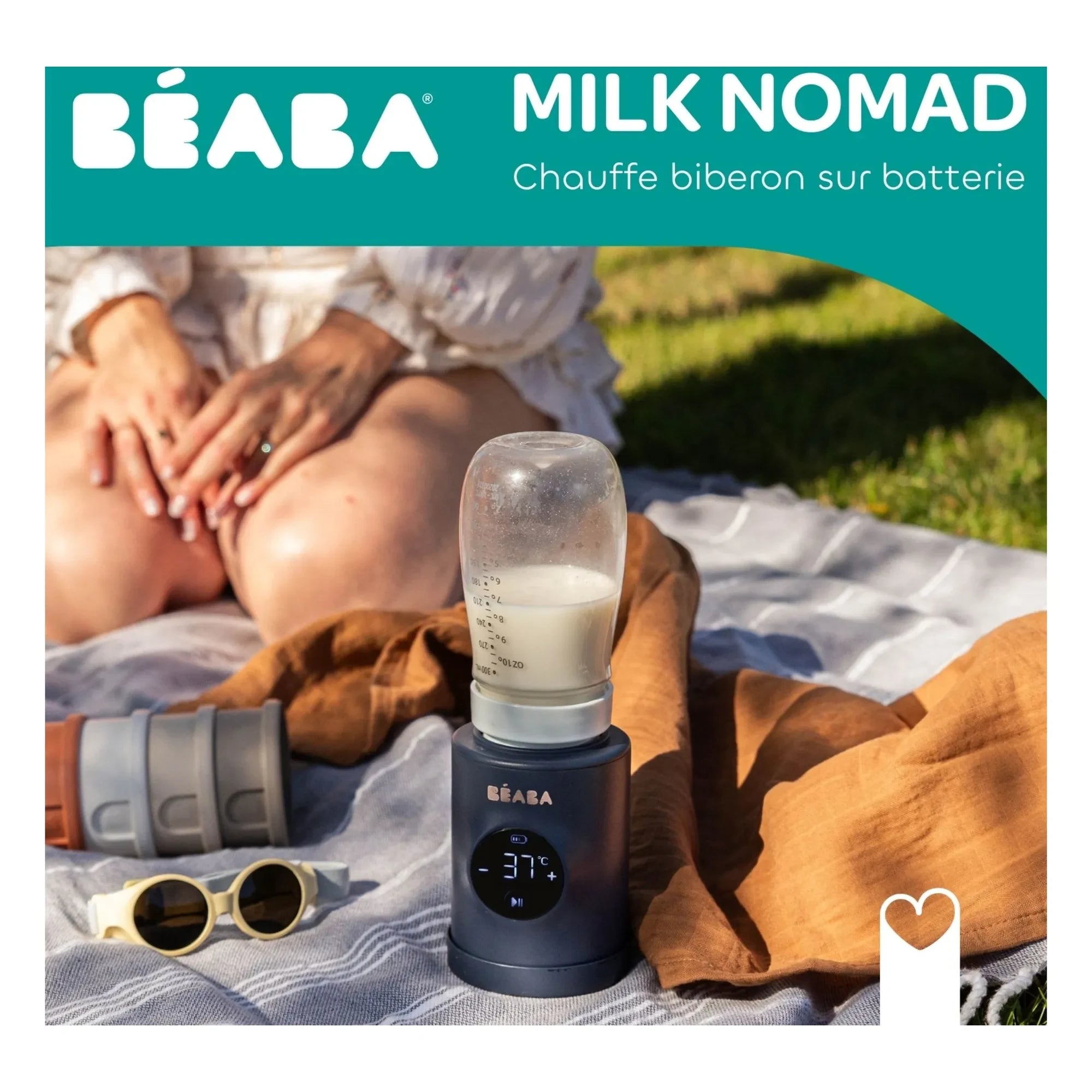 Béaba - Milk Nomad Flaschenwärmer | Nachtblau