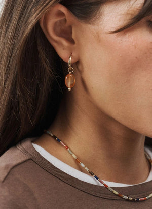 Camille Colette Studio - Hortense Cornaline Ohrringe | Orange