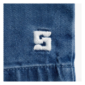 Smallable Kid - Tom Ample Jeans-Shorts | Blau