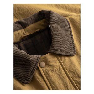 Les Deux - Nero Tech Jacket mit kontrastierendem Kragen | Camel