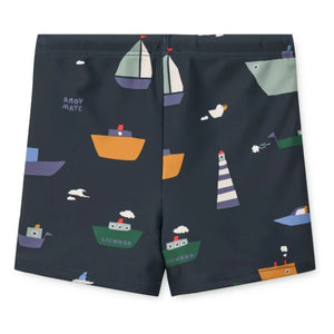 Liewood - Otto Bateaux Badeshorts aus recycelten Fasern | Marineblau